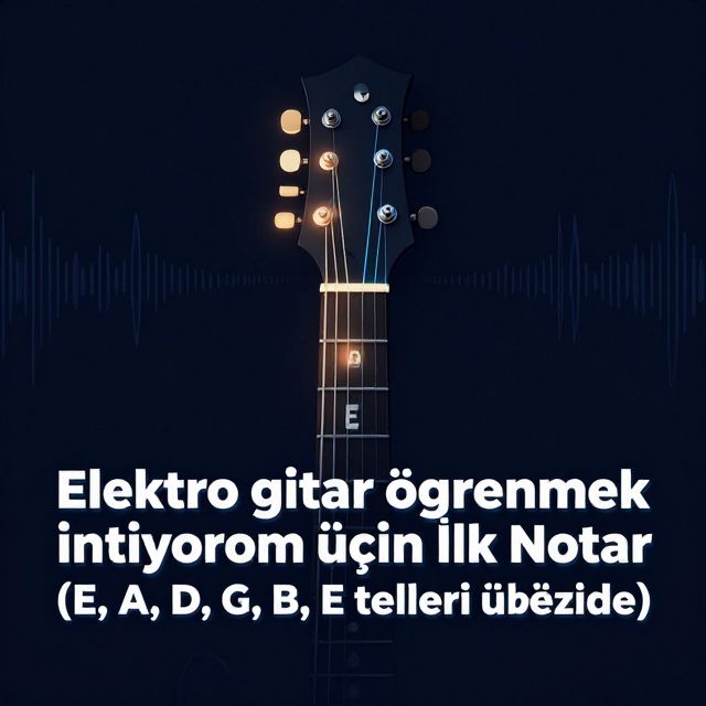 Elektro Gitarda İlk Notlar: Telleri ve Sesleri Tanıyalım