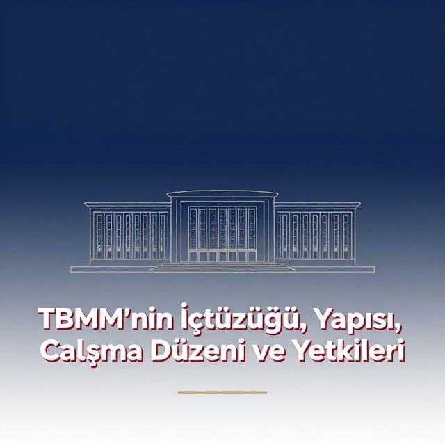 TBMM'nin İçtüzüğü, Yapısı, Çalışma Düzeni ve Yetkileri