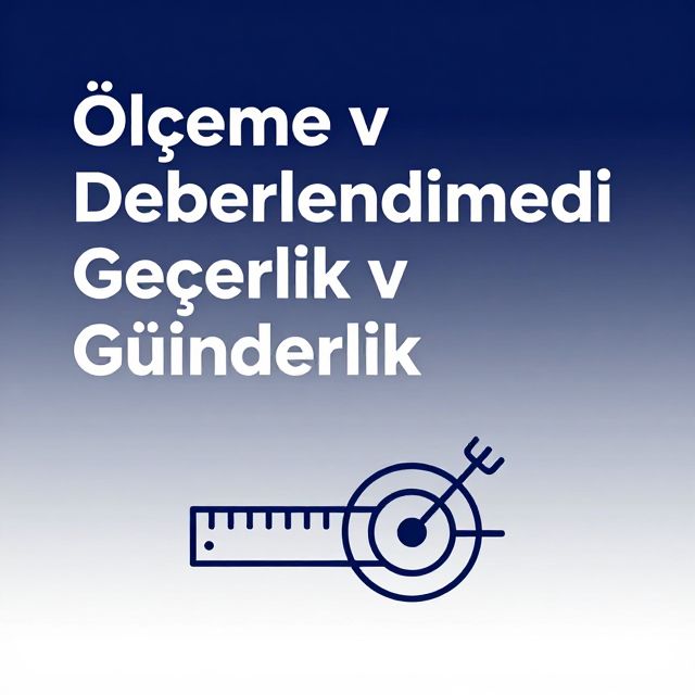 Ölçme ve Değerlendirmede Geçerlik ve Güvenirlik