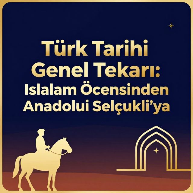 Türk Tarihi Genel Tekrarı: İslam Öncesinden Anadolu Selçuklu'ya