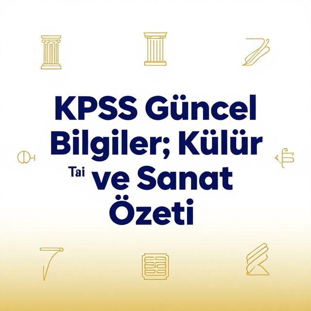 KPSS Güncel Bilgiler: Tarih, Kültür ve Sanat Özeti