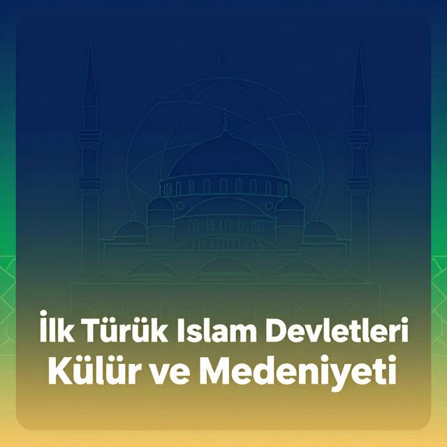 İlk Türk İslam Devletleri Kültür ve Medeniyeti
