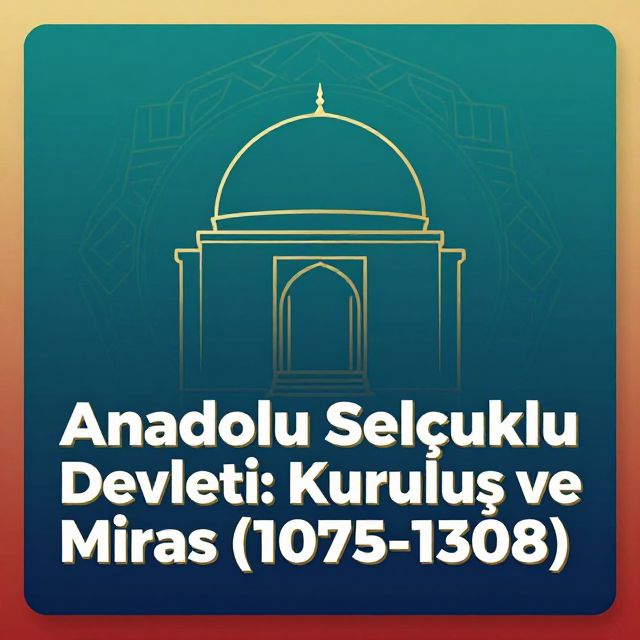 Anadolu Selçuklu Devleti: Kuruluş ve Miras (1075-1308)