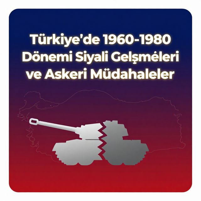 Türkiye'de 1960-1980 Dönemi Siyasi Gelişmeleri ve Askeri Müdahaleler