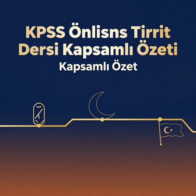 KPSS Önlisans Tarih Dersi Kapsamlı Özeti