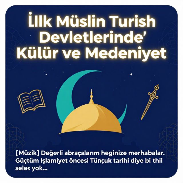 İlk Müslüman Türk Devletlerinde Kültür ve Medeniyet