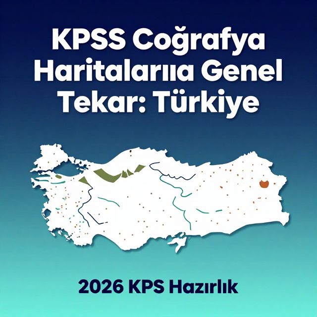 KPSS Coğrafya Haritalarla Genel Tekrar: Türkiye