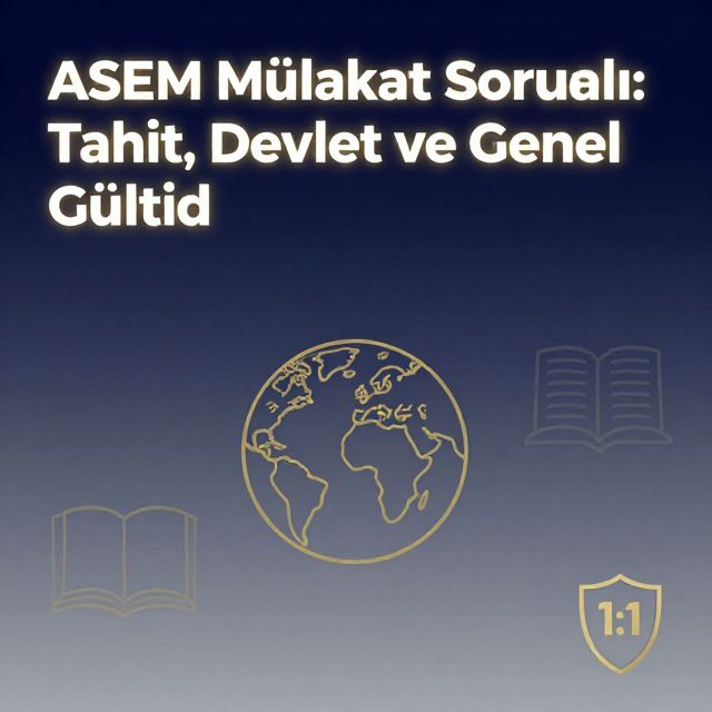 ASEM Mülakat Soruları: Tarih, Devlet ve Genel Kültür