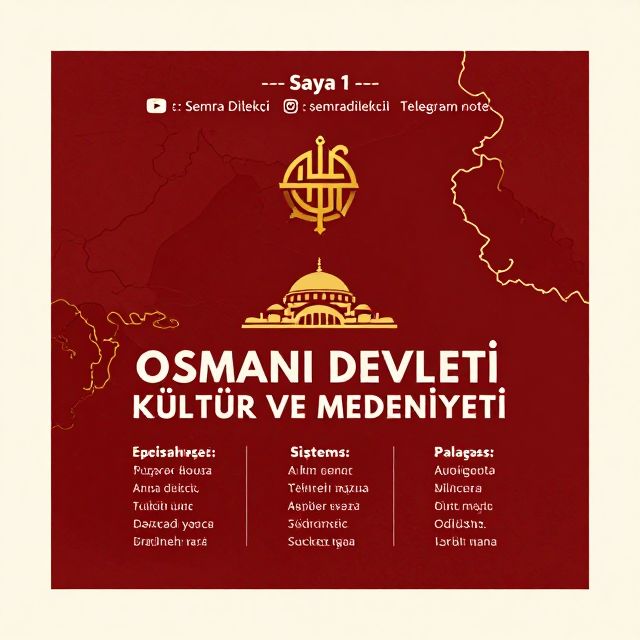 Osmanlı Devleti Kültür ve Medeniyeti: Temel Yapılar