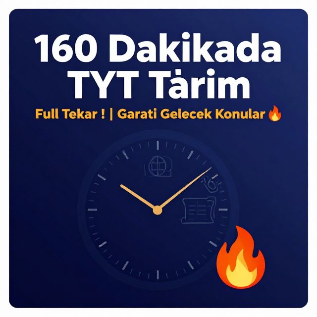 TYT Tarih Full Tekrar: Garanti Gelecek Konular