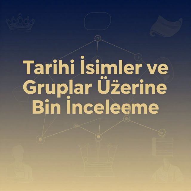 Tarihi İsimler ve Gruplar Üzerine Bir İnceleme