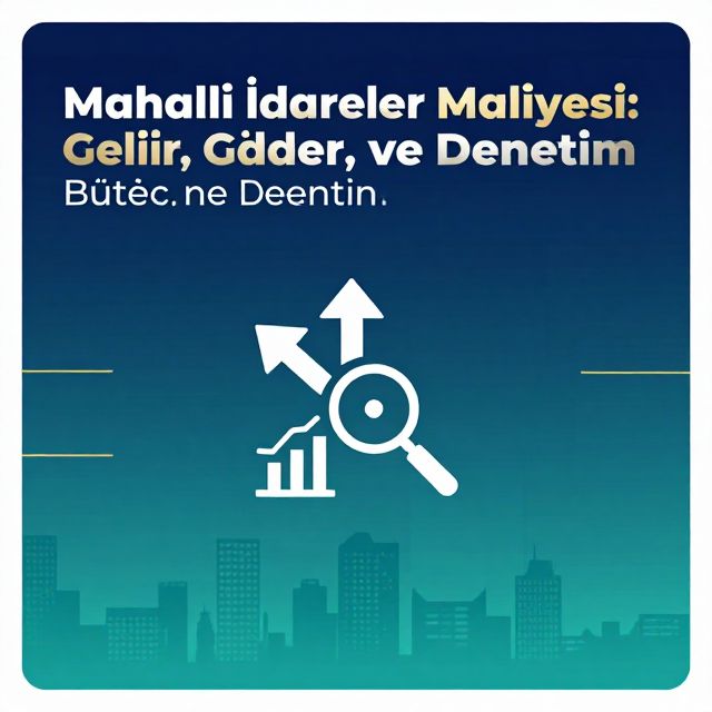 Mahalli İdareler Maliyesi: Gelir, Gider, Bütçe ve Denetim