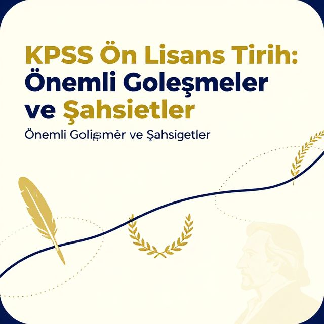 KPSS Ön Lisans Tarih: Önemli Gelişmeler ve Şahsiyetler