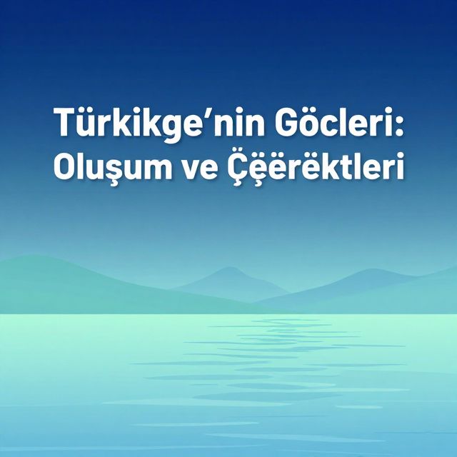 Türkiye'nin Gölleri: Oluşum ve Özellikleri
