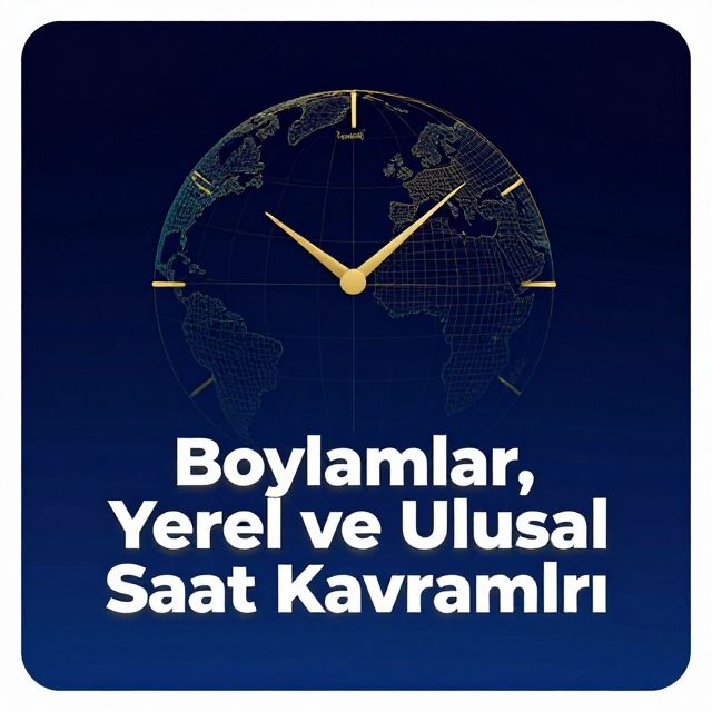 Boylamlar, Yerel ve Ulusal Saat Kavramları