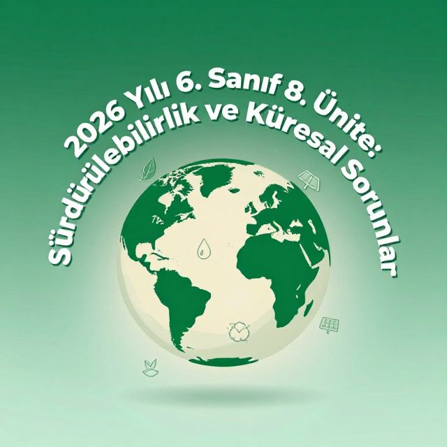 2026 Yılı 6. Sınıf 8. Ünite: Sürdürülebilirlik ve Küresel Sorunlar