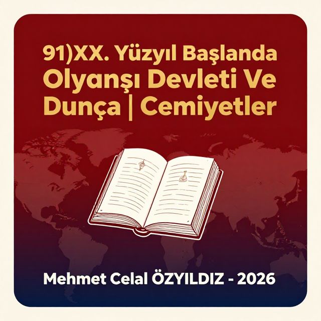 XX. Yüzyıl Başlarında Osmanlı ve Cemiyetler