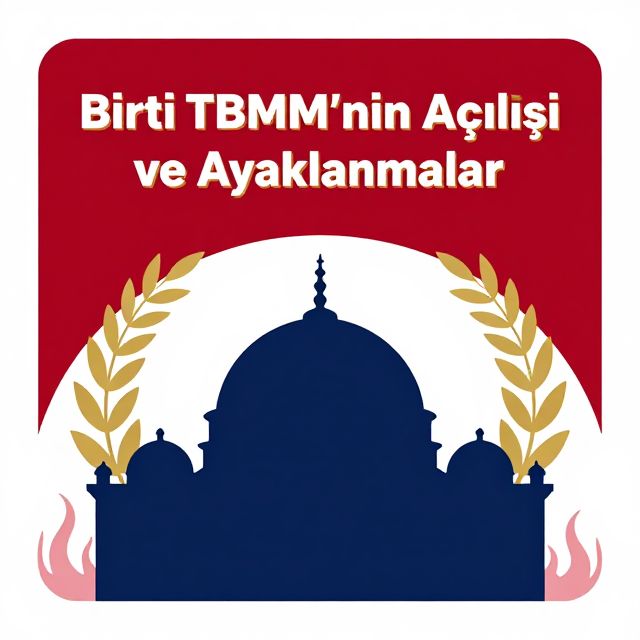 Birinci TBMM'nin Açılışı ve Ayaklanmalar