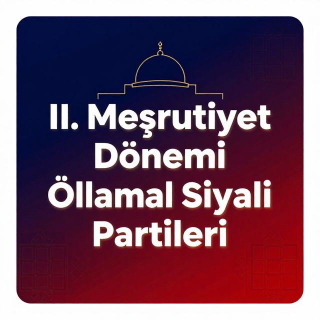 II. Meşrutiyet Dönemi Osmanlı Siyasi Partileri