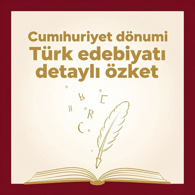 Cumhuriyet Dönemi Türk Edebiyatı: Detaylı Bir Bakış