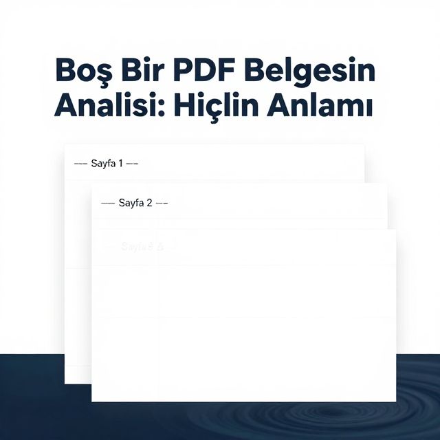 Boş PDF Belgesinin Analizi: İçerik Yokluğunun Anlamı