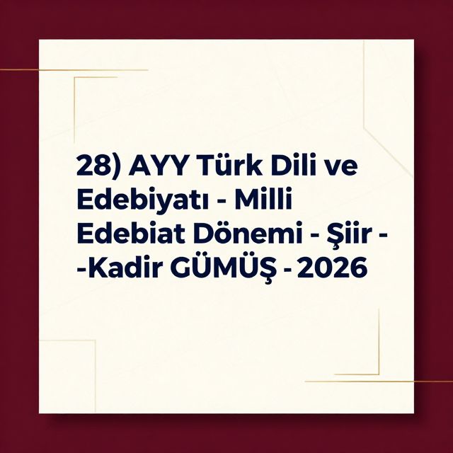 Milli Edebiyat Dönemi Şiiri: Temel Özellikler ve Şairler