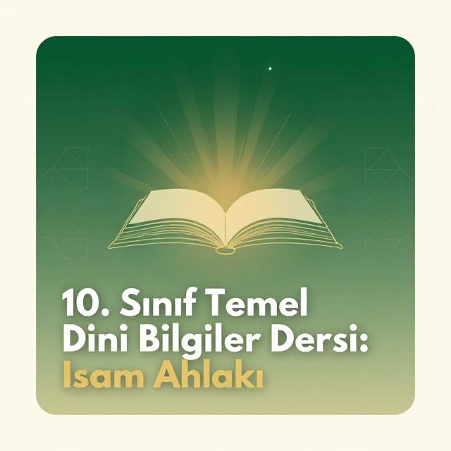 10. Sınıf Temel Dinî Bilgiler Dersi: İslam Ahlakı