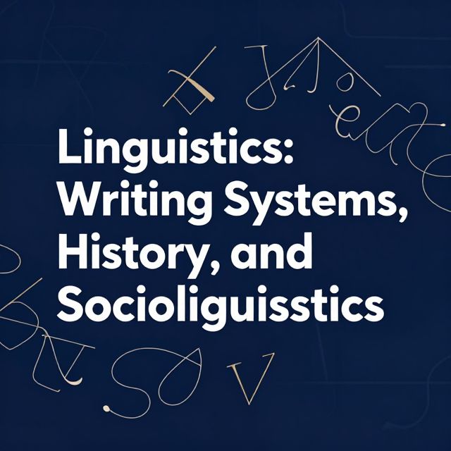 Linguistics: Writing Systems, History, and Sociolinguistics