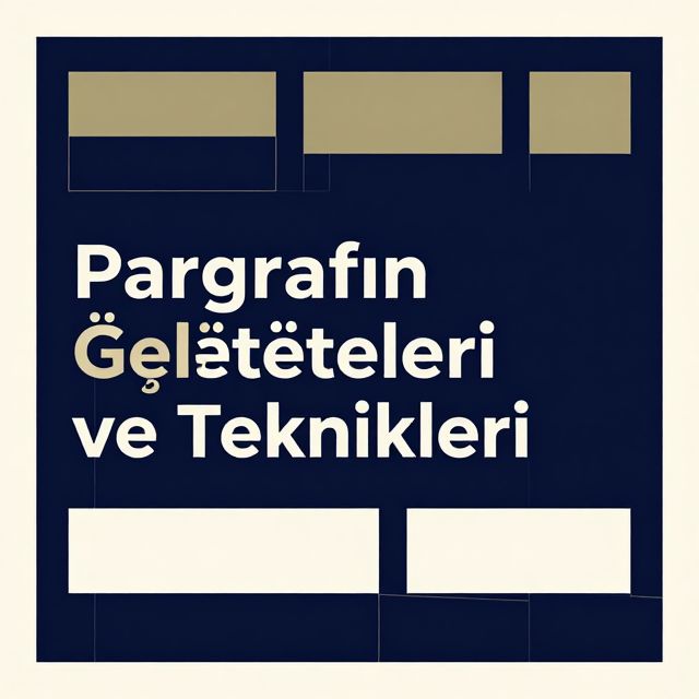 Paragrafın Anlatım Özellikleri ve Teknikleri