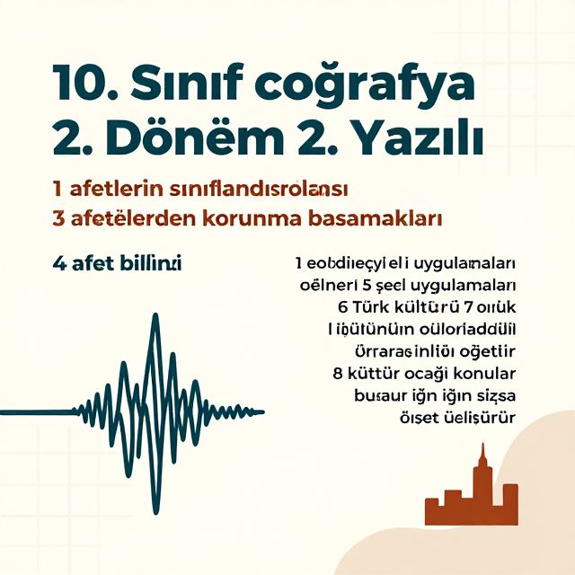 10. Sınıf Coğrafya: Afetler ve Türk Kültürü