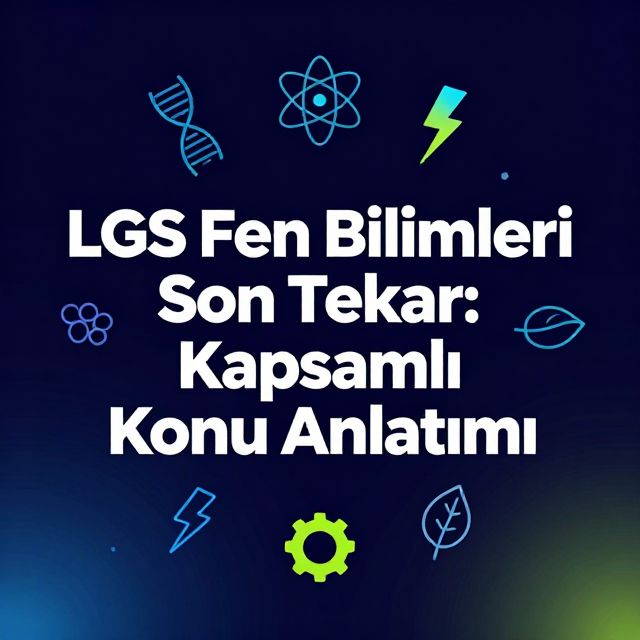 LGS Fen Bilimleri Son Tekrar: Kapsamlı Konu Anlatımı