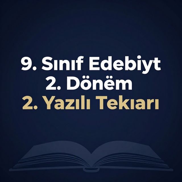 9. Sınıf Edebiyat 2. Dönem 2. Yazılı Tekrarı
