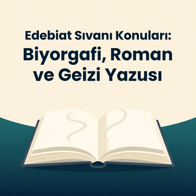 Edebiyat Sınavı Konuları: Biyografi, Roman ve Gezi Yazısı