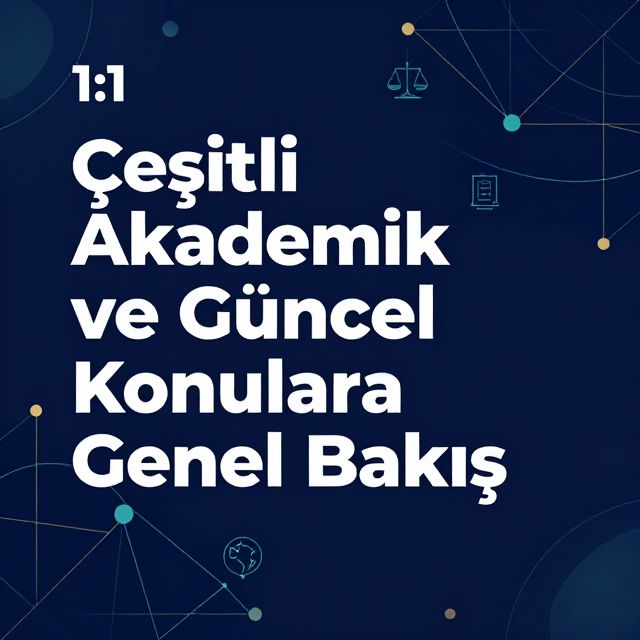Çeşitli Akademik ve Güncel Konulara Genel Bakış