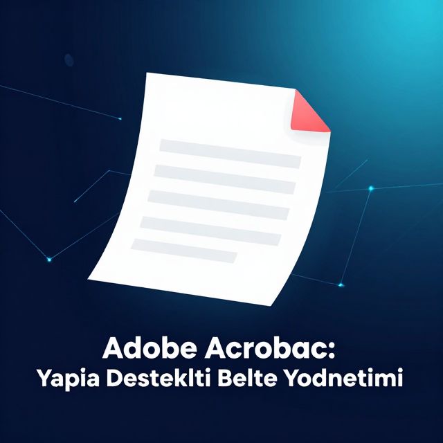 Adobe Acrobat: Yapay Zeka Destekli Belge Yönetimi