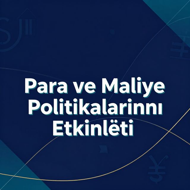 Para ve Maliye Politikalarının Etkinliği