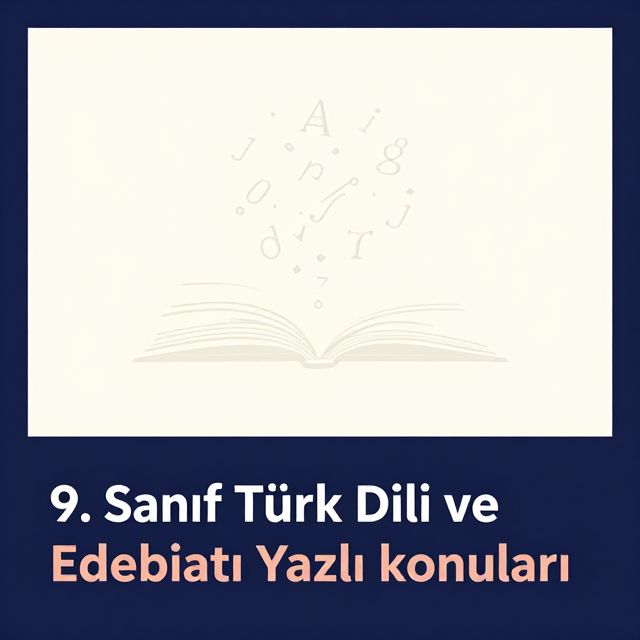 9. Sınıf Türk Dili ve Edebiyatı Yazılı Konuları