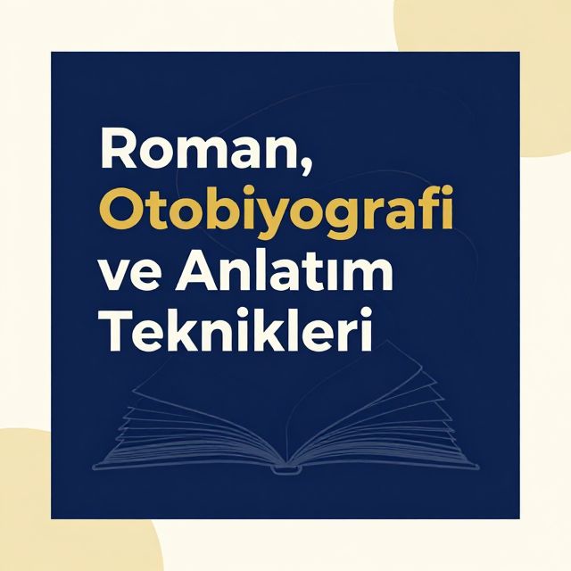 Roman, Otobiyografi ve Anlatım Teknikleri
