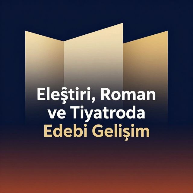 Eleştiri, Roman ve Tiyatroda Edebi Gelişim