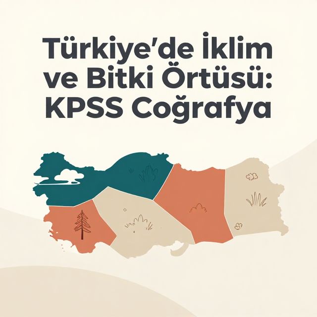 Türkiye'de İklim ve Bitki Örtüsü: KPSS Coğrafya