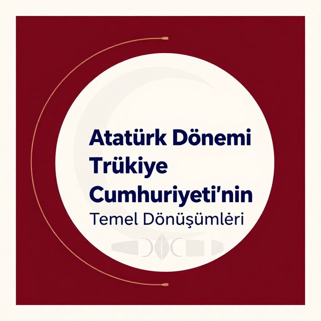 Atatürk Dönemi Türkiye Cumhuriyeti'nin Temel Dönüşümleri