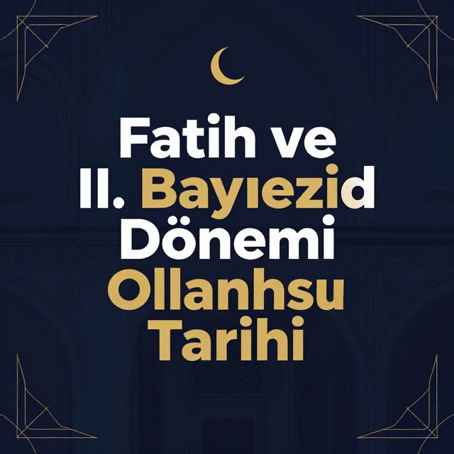 Fatih ve II. Bayezid Dönemi Osmanlı Tarihi