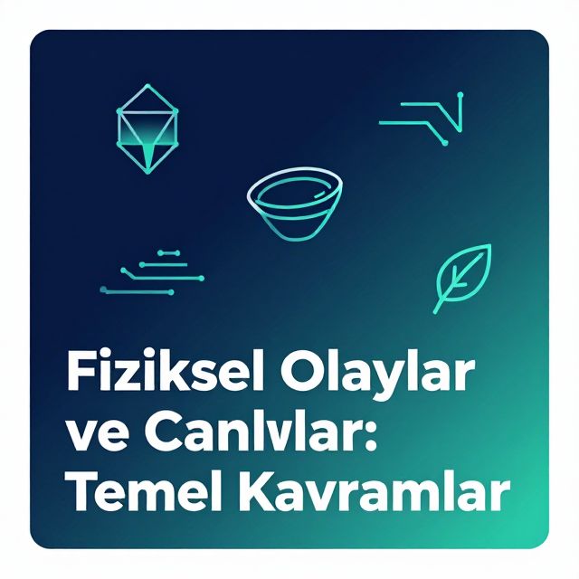 Fiziksel Olaylar ve Canlılar: Temel Kavramlar