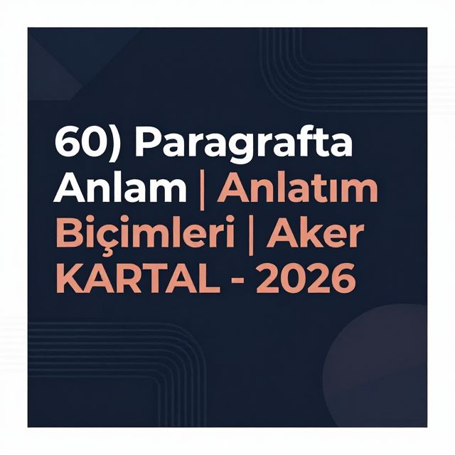 Paragrafta Anlam: Anlatım Biçimleri - kapak