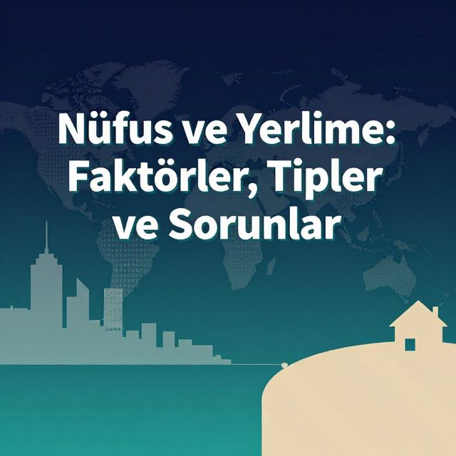 Nüfus ve Yerleşme: Faktörler, Tipler ve Sorunlar
