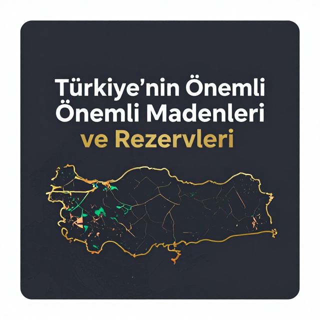 Türkiye'nin Önemli Madenleri ve Rezervleri
