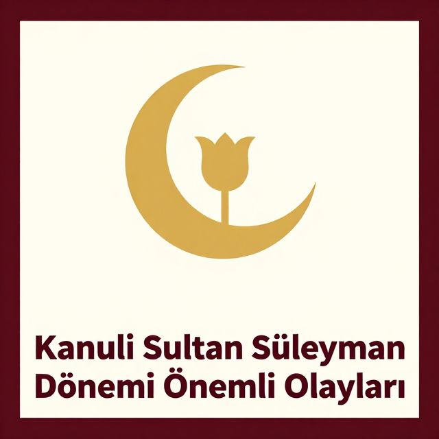 Kanuni Sultan Süleyman Dönemi Önemli Olayları