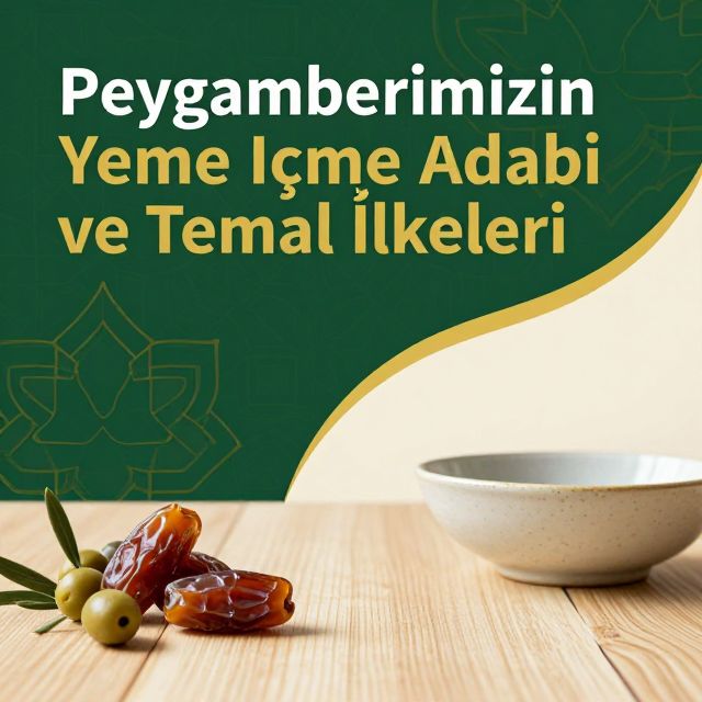 Peygamberimizin Yeme İçme Adabı ve Temel İlkeleri