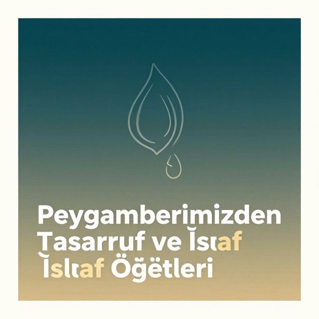 Peygamberimizden Tasarruf ve İsraf Öğütleri