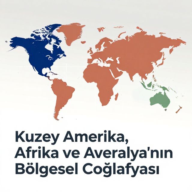 Kuzey Amerika, Afrika ve Avustralya'nın Bölgesel Coğrafyası
